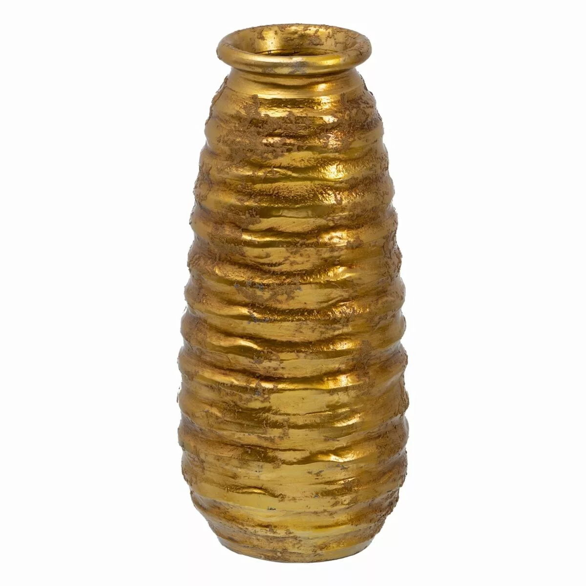 Vase 16 X 16 X 41,5 Cm Aus Keramik Gold günstig online kaufen