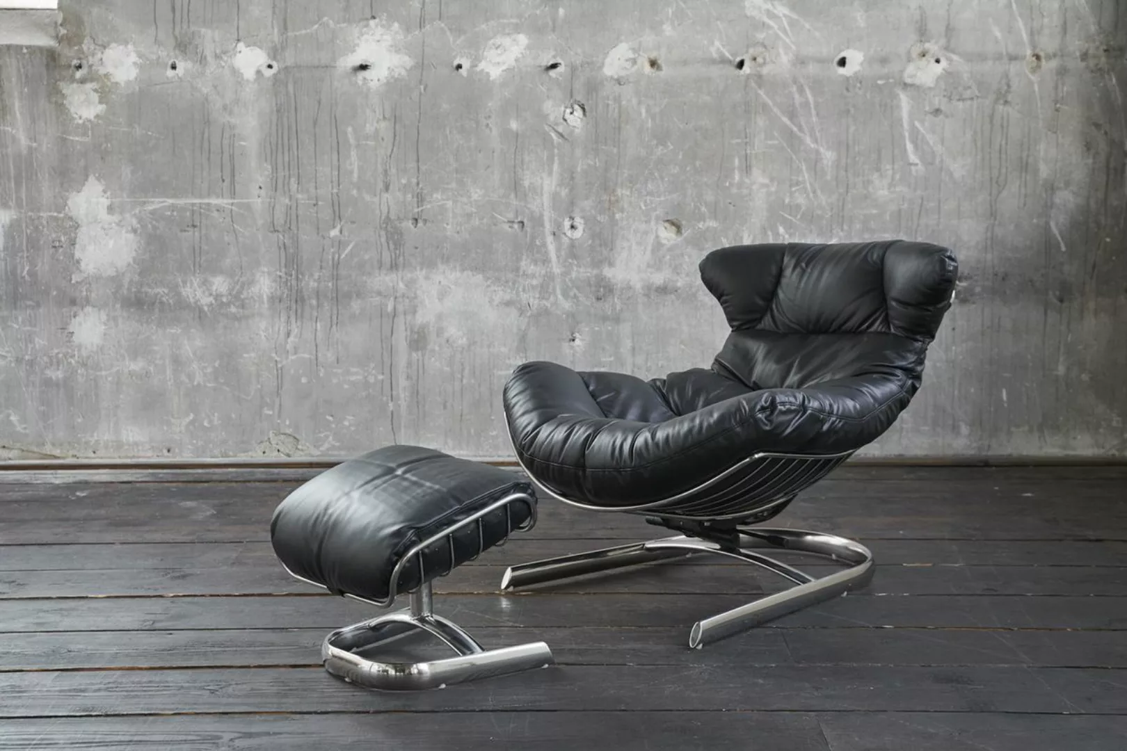 KAWOLA Relaxsessel ROWE Sessel Leder schwarz (B/H/T) 87x80x110cm inklusive günstig online kaufen