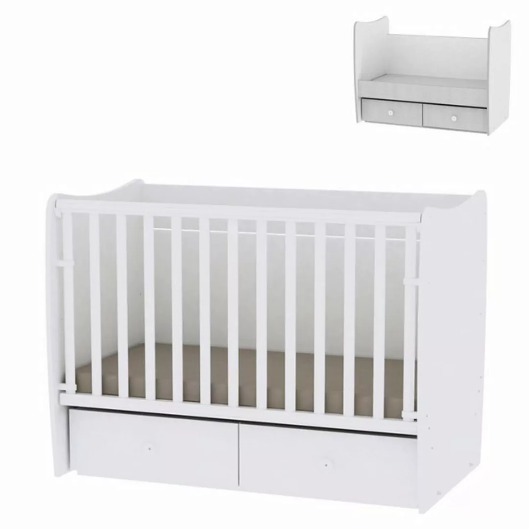 Lorelli Komplettbett Babybett MATRIX NEW, Babyschaukel, 2 Schubladen, Kinde günstig online kaufen