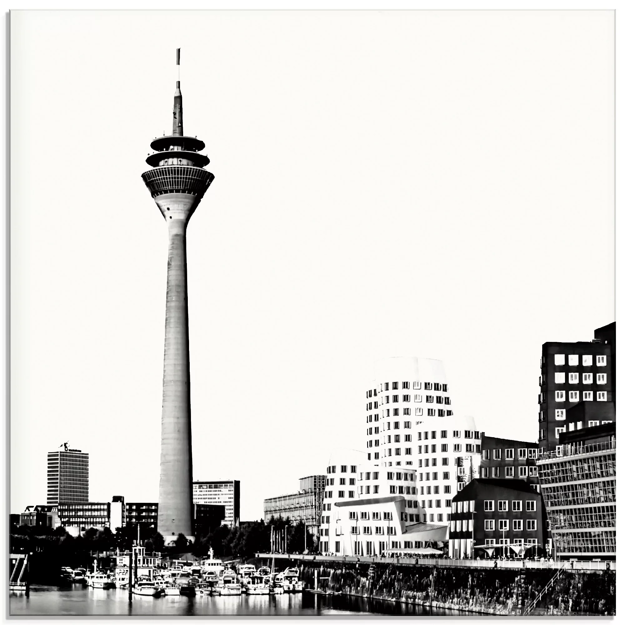 Artland Glasbild »Düsseldorf Collage Skyline 15«, Deutschland, (1 St.) günstig online kaufen