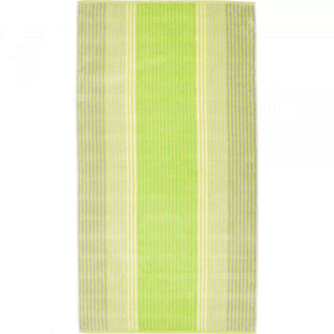 Cawö - Noblesse Cashmere Streifen 1056 - Farbe: kiwi - 45 - Duschtuch 80x15 günstig online kaufen