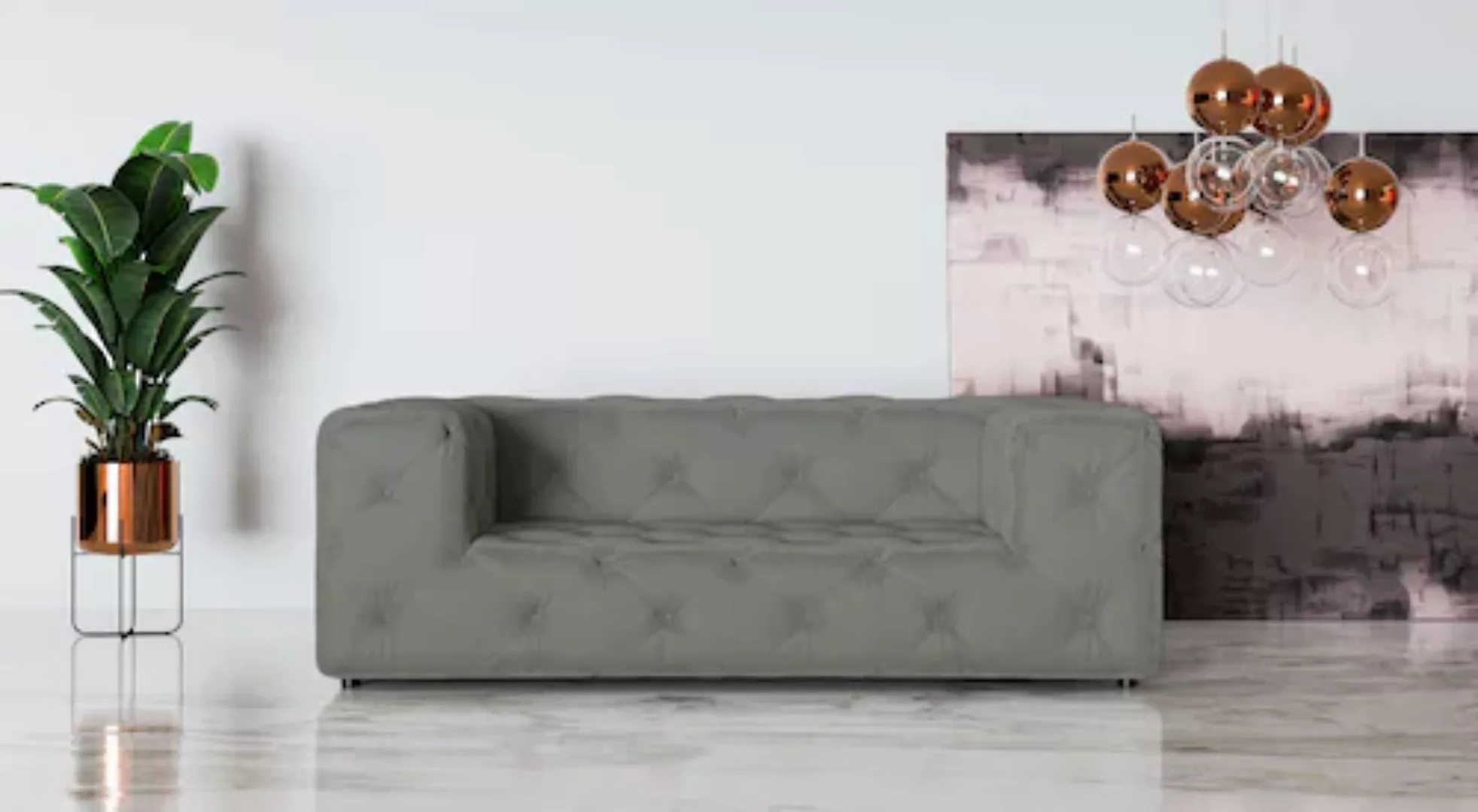 Places of Style 2-Sitzer »FOLLINA«, 2-Sitzer Sofa mit klassischer Chesterfi günstig online kaufen