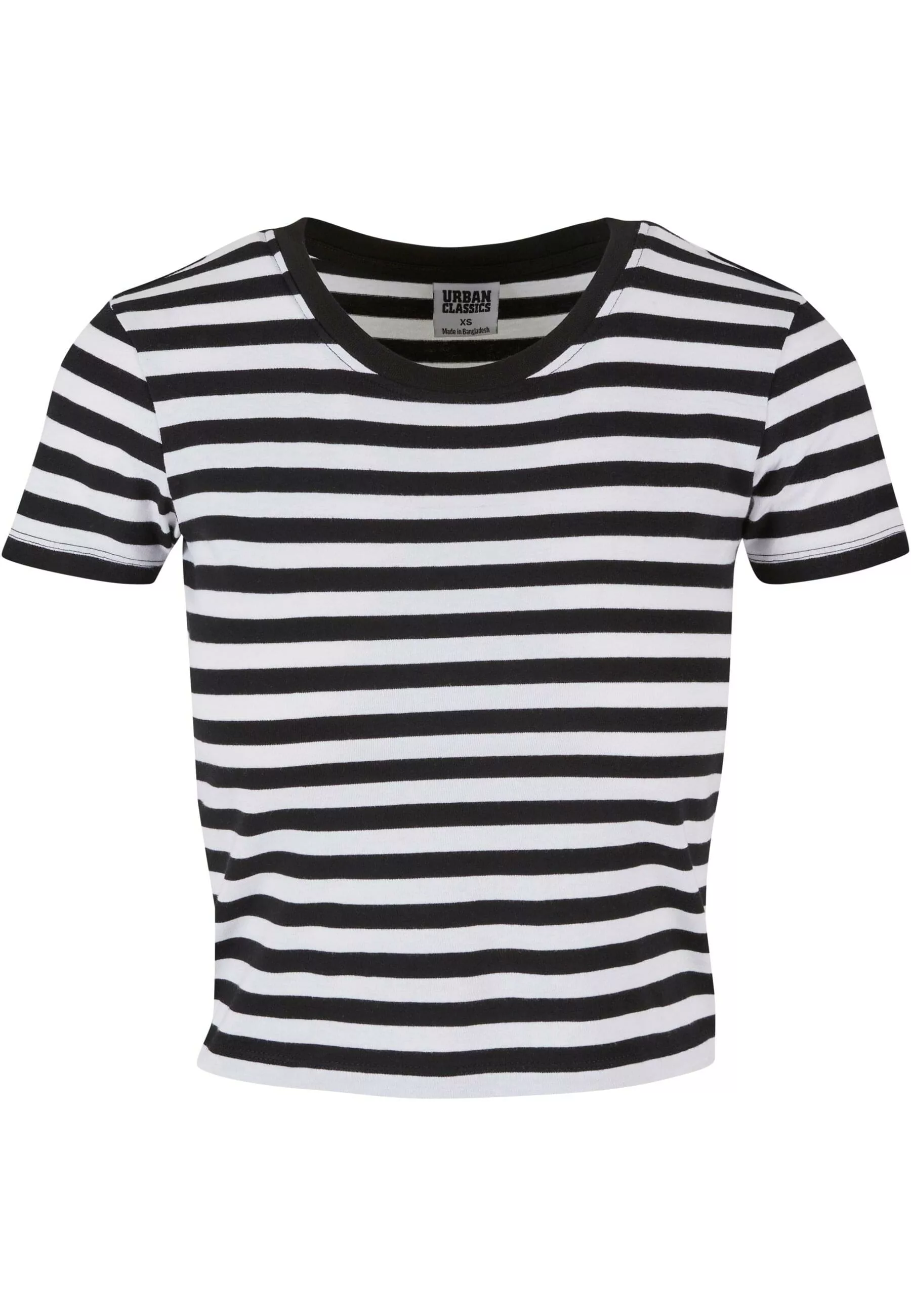 URBAN CLASSICS T-Shirt "Urban Classics Damen Ladies Short Striped Tee" günstig online kaufen