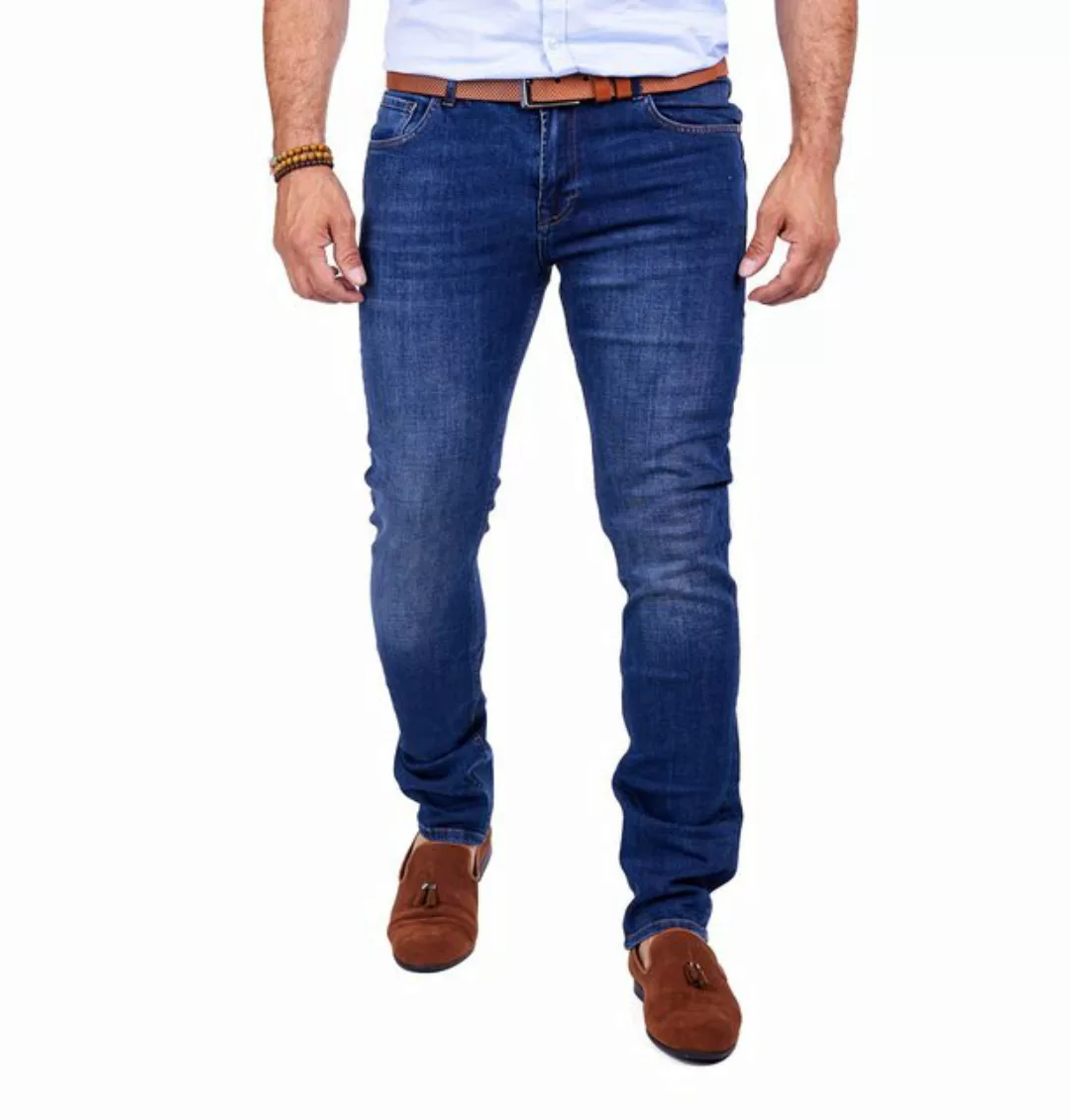 Denim Distriqt Regular-fit-Jeans Herren Regular Fit Jeanshose mit Stretch B günstig online kaufen