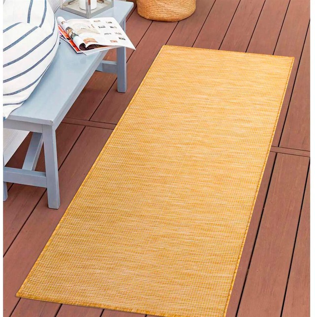 Carpet City Outdoorteppich »PALM 2778«, rechteckig, 5 mm Höhe, Läufer, Wett günstig online kaufen