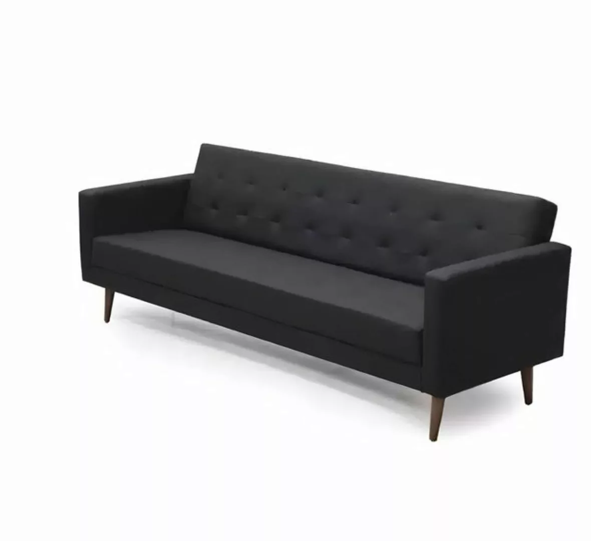 Xlmoebel Sofa Dreisitzer Arbeitszimmer-Sofa in Schwarz aus Stoff - Textil-C günstig online kaufen