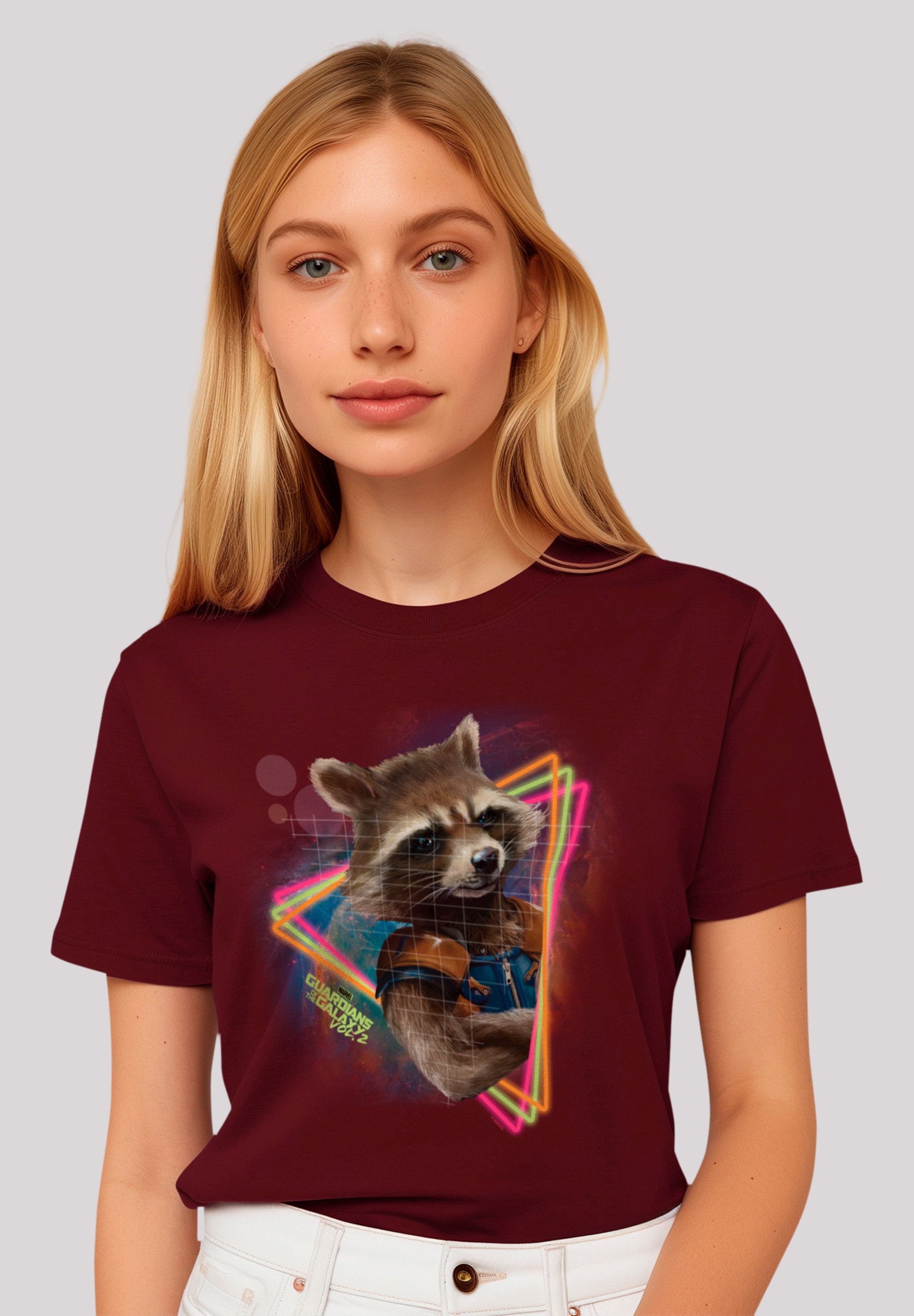 F4NT4STIC T-Shirt "Marvel Guardians of the Galaxy Neon Rocket", Premium Qua günstig online kaufen