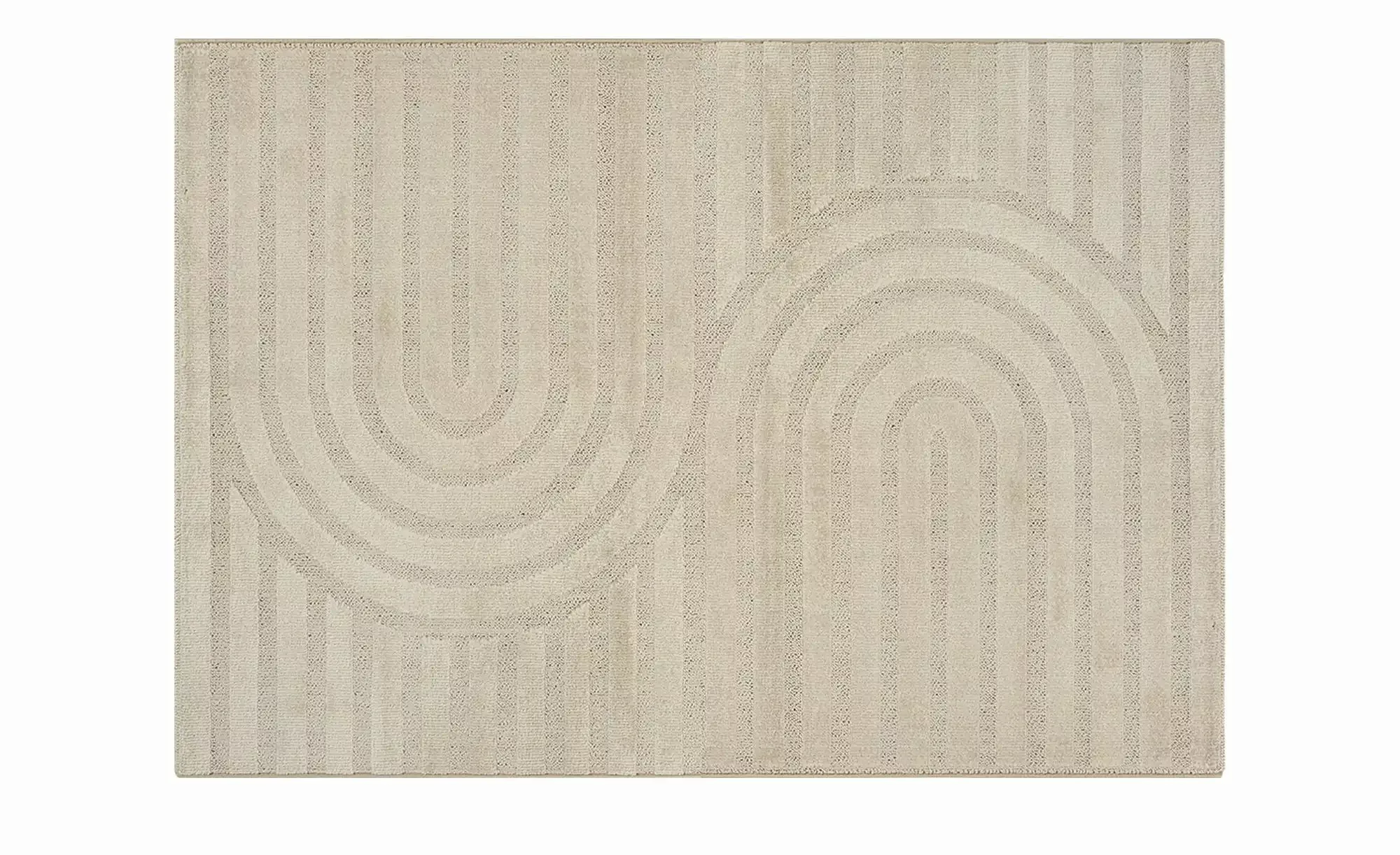 Webteppich  Glance ¦ beige ¦ Synthetische Fasern ¦ Maße (cm): B: 133 Teppic günstig online kaufen