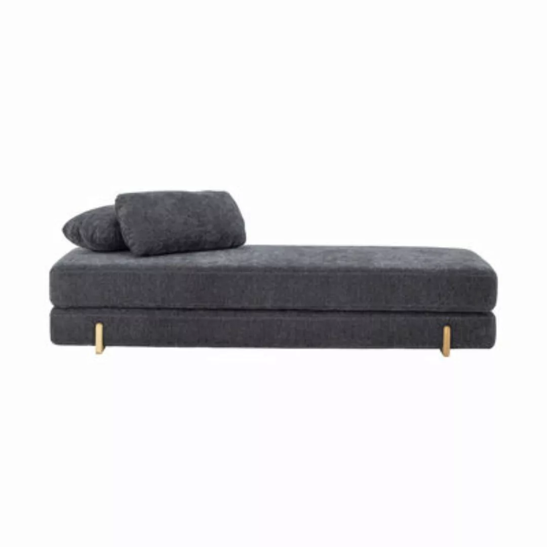 Sofa Groove textil grau / Liegefläche für 2 Personen - 202 x 85 cm - Bloomi günstig online kaufen