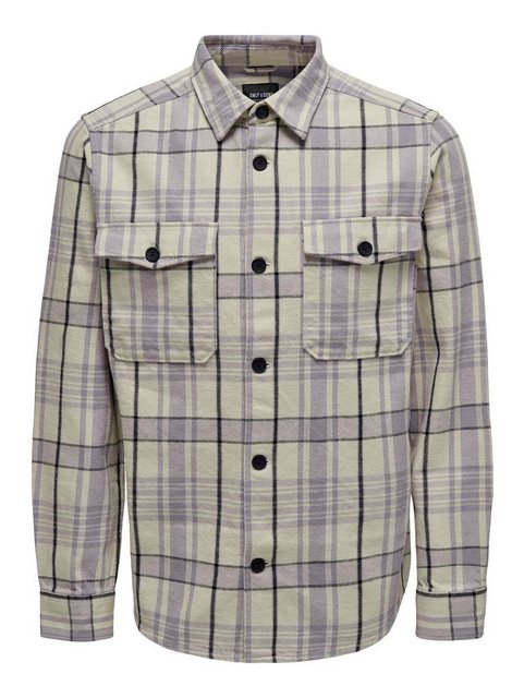 ONLY & SONS Langarmhemd Shacket Hemd Kariertes Langarm Holzfäller Shirt ONS günstig online kaufen