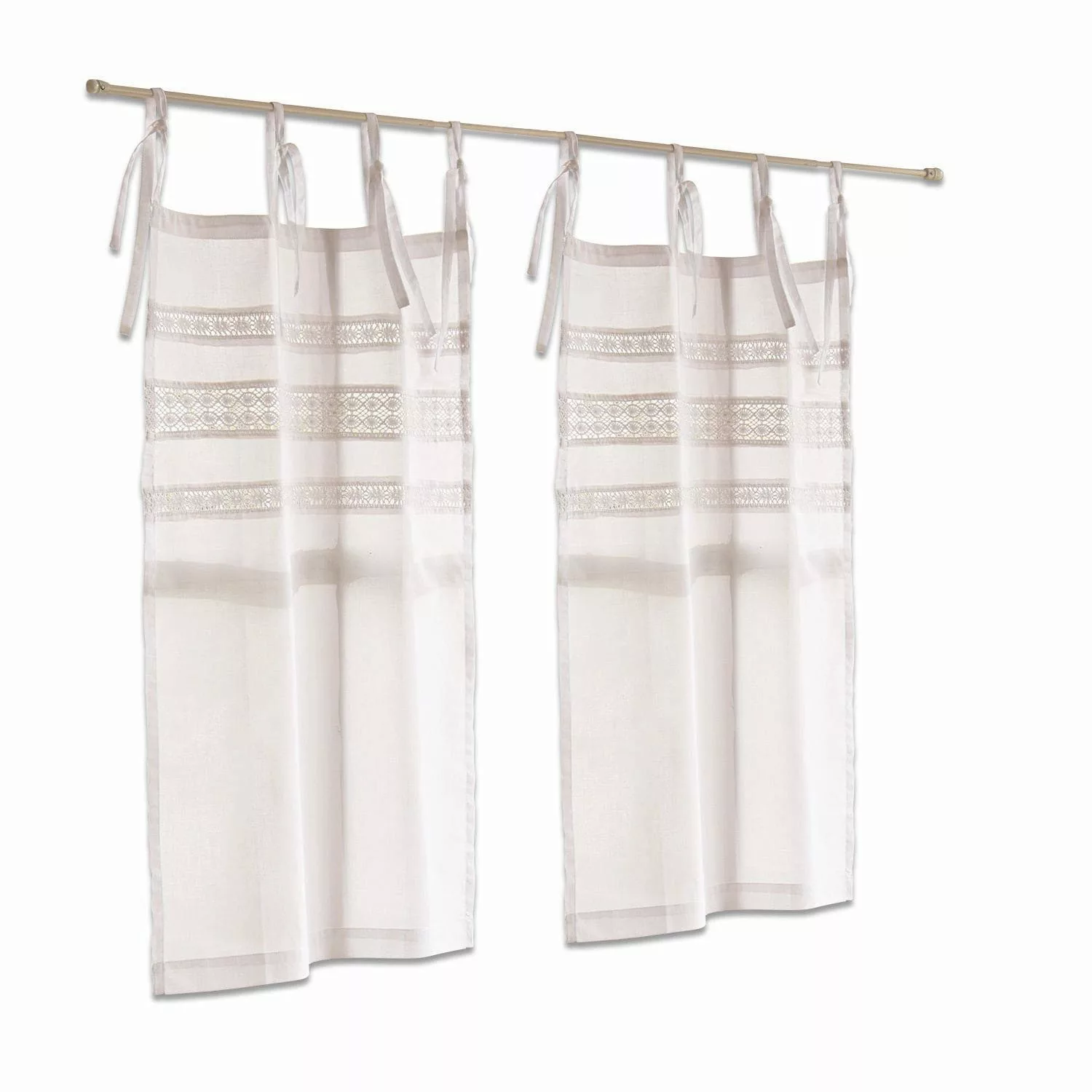 Mirabeau Scheibengardine Scheibengardine 2er Set Aibre günstig online kaufen