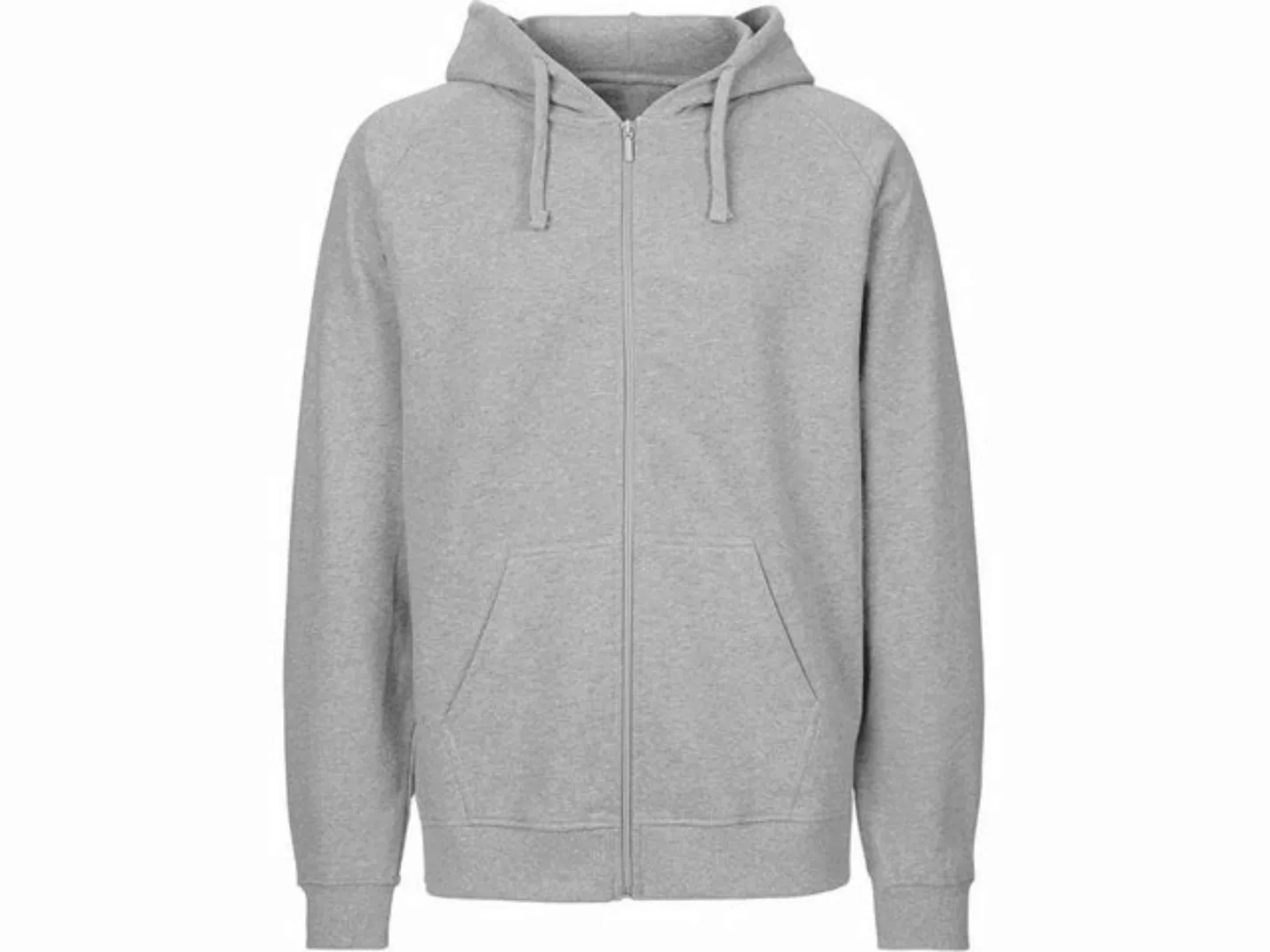 Neutral Kapuzenpullover Neutral Bio-Unisex-Zip-Hoodie 'Tiger Cotton' mit g günstig online kaufen