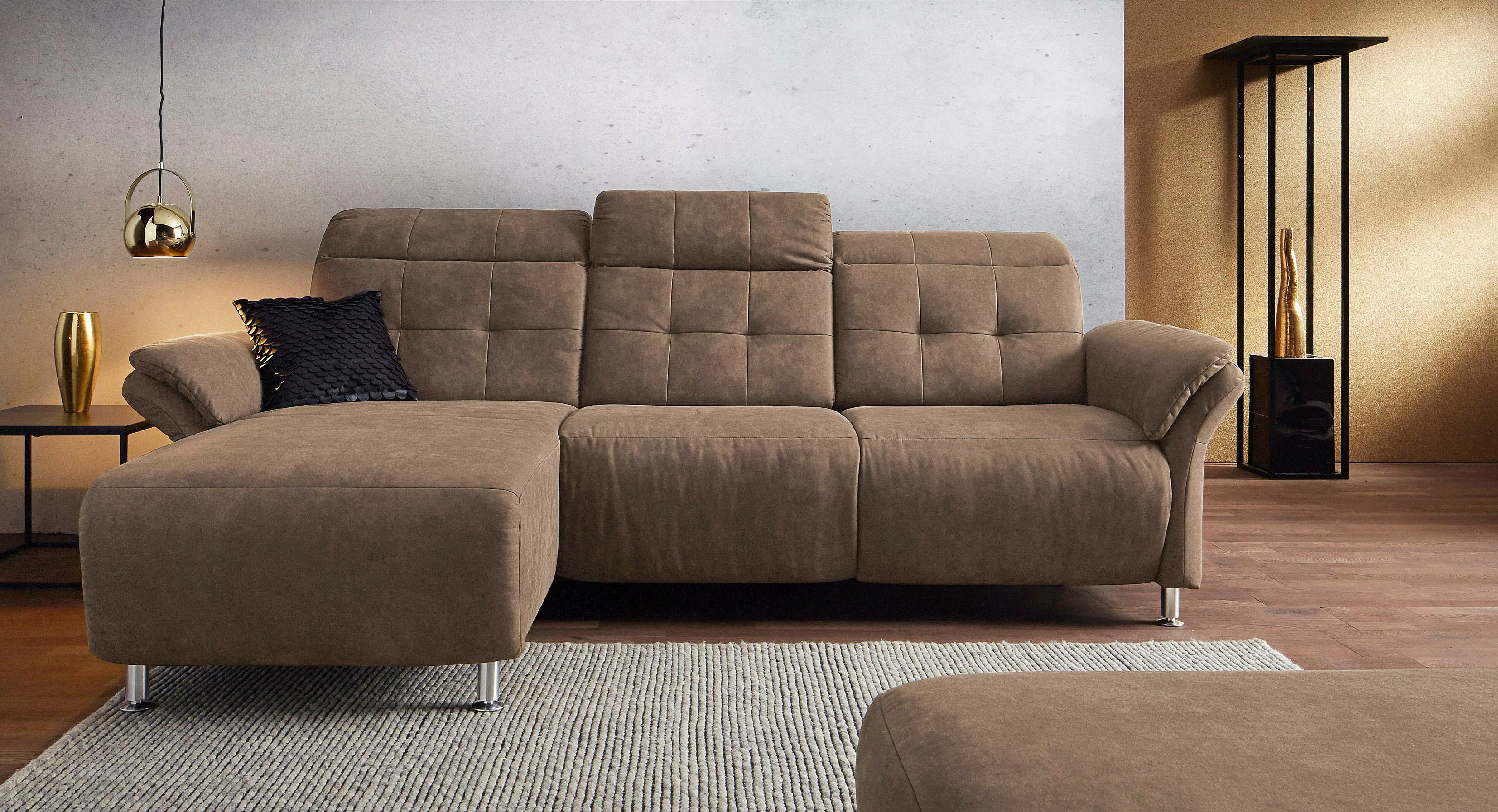 Places of Style Ecksofa Manhattan L-Form, 2 Sitze mit elektrischer Relaxfun günstig online kaufen