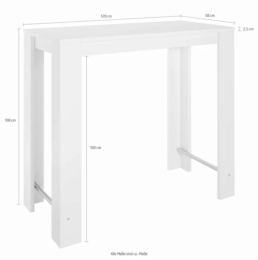 Bartisch Frieda T Eiche Sonoma Nachbildung Holzwerkstoff B/H/T: ca. 120x108 günstig online kaufen