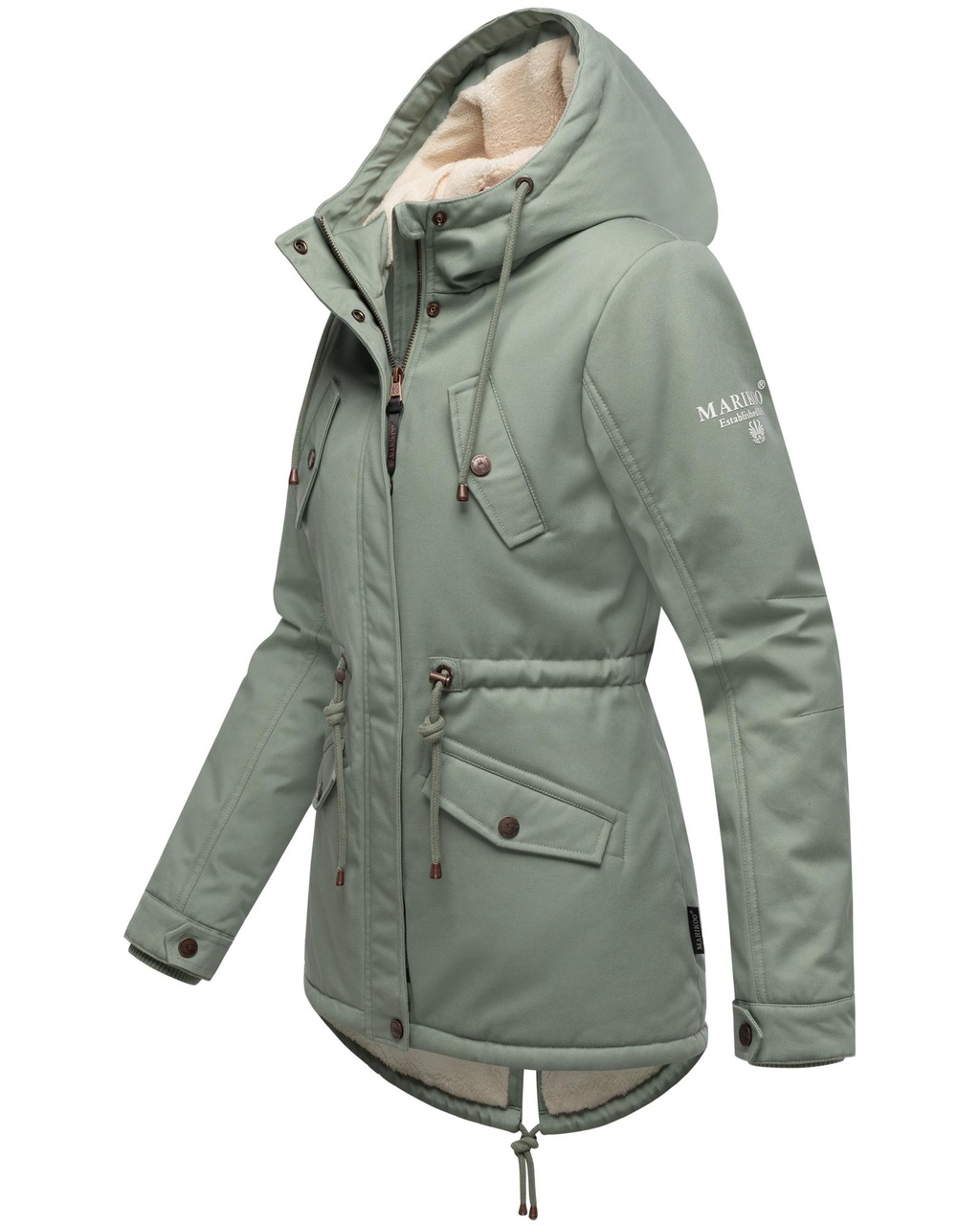 Marikoo Winterjacke "Manolya", mit Kapuze, stylischer Kurzmantel mit weiche günstig online kaufen