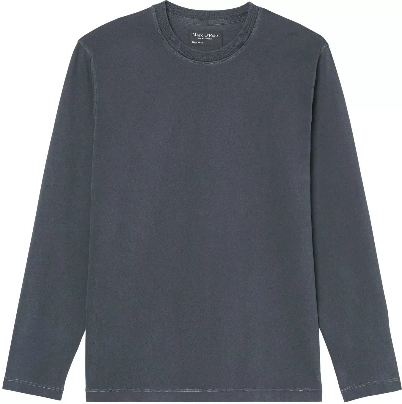 Marc OPolo Langarmshirt "T-shirt, long sleeve, crew neck, embroidery" günstig online kaufen