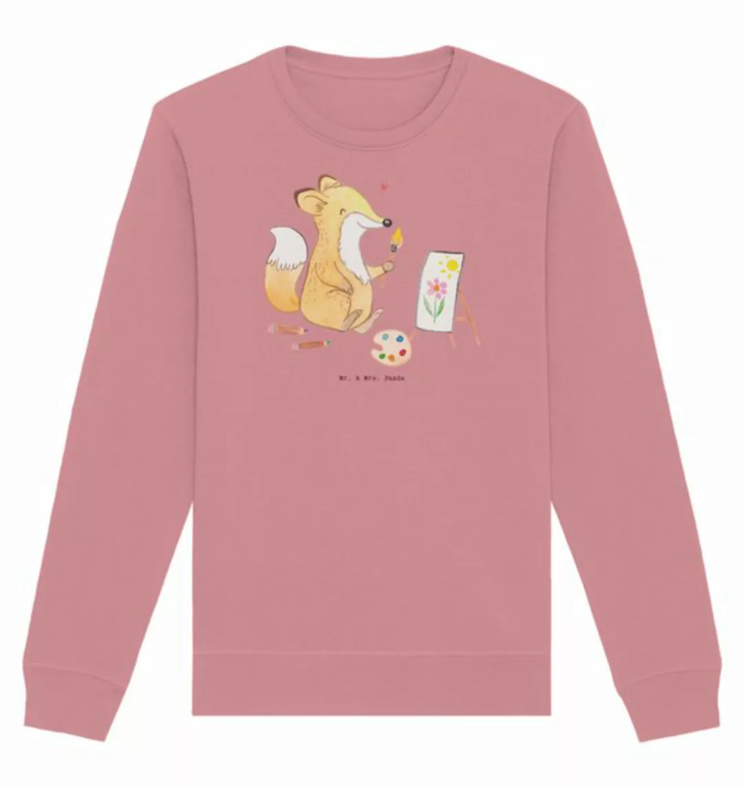 Mr. & Mrs. Panda Longpullover Fuchs Malen Größe L - Canyon Pink - Geschenk, günstig online kaufen