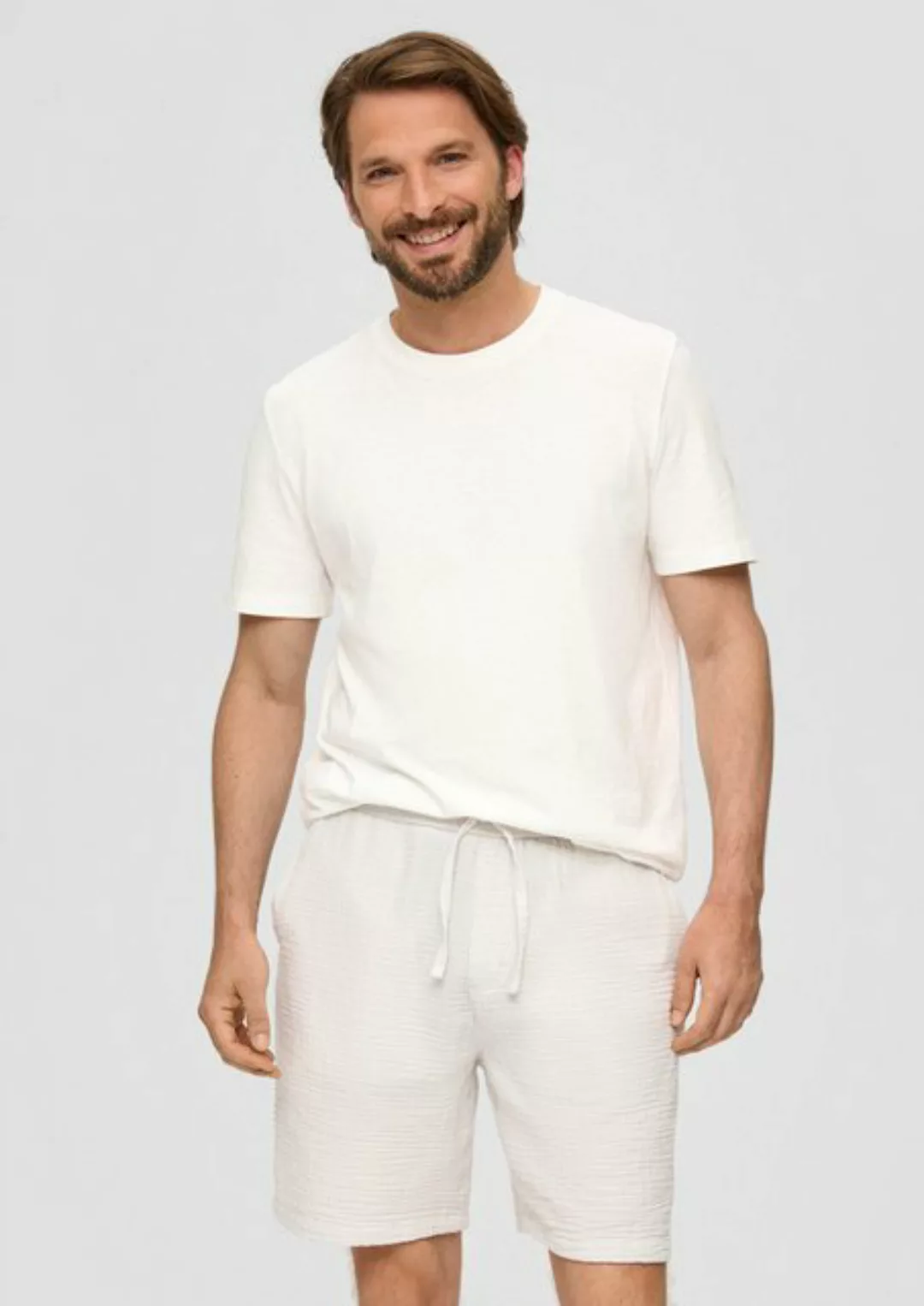 s.Oliver Bermudas Shorts aus Baumwoll-Stretch mit Paspeltaschen Garment Dye günstig online kaufen