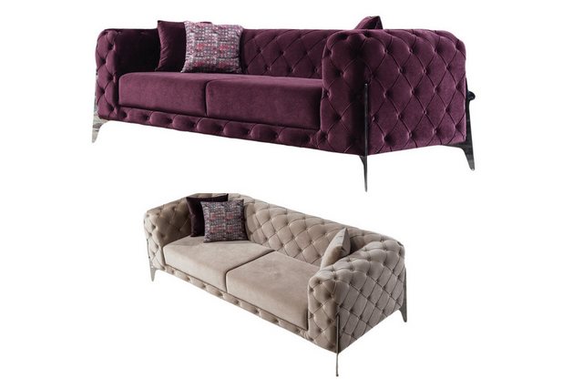 Villa Möbel Sofa Bari, 1 Stk. 3-Sitzer, Handmade Quality,strapazierfähiger, günstig online kaufen