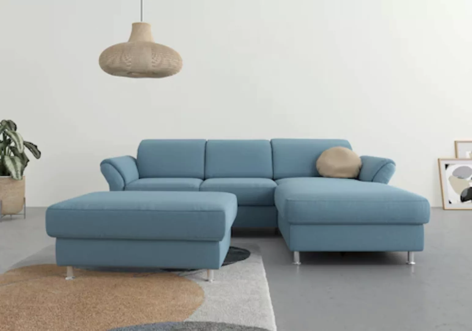 sit&more Ecksofa »Apulia L-Form«, wahlweise Bettfunktion, Bettkasten und Ko günstig online kaufen