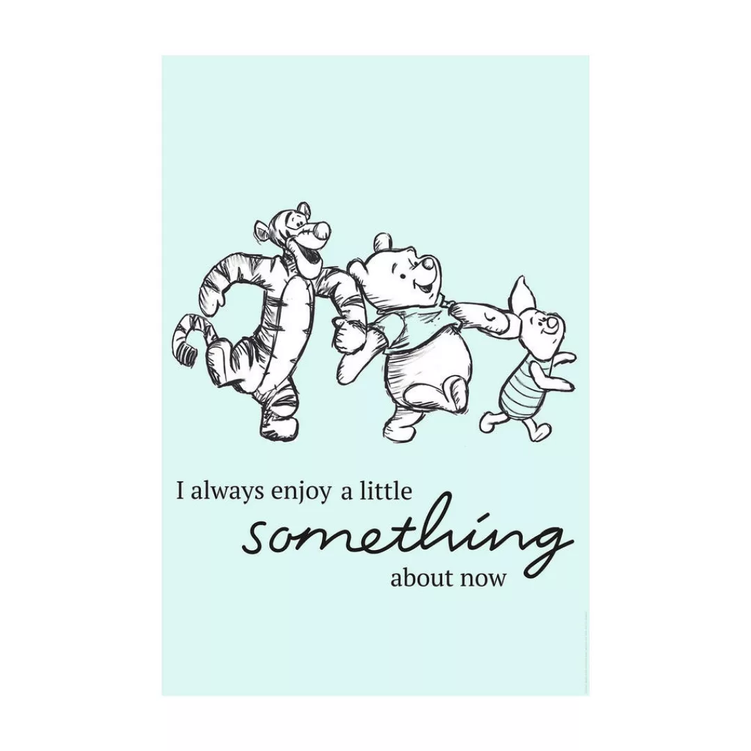 Komar Poster Winnie Pooh Little Something Disney B/L: ca. 50x70 cm günstig online kaufen