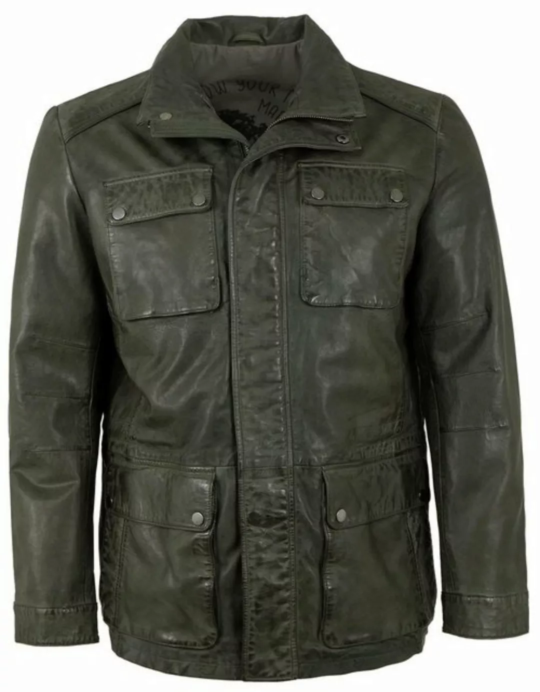 Maddox Lederjacke Jamiro MADDOX - Herren Echtleder Lederjacke Parka Lammnap günstig online kaufen