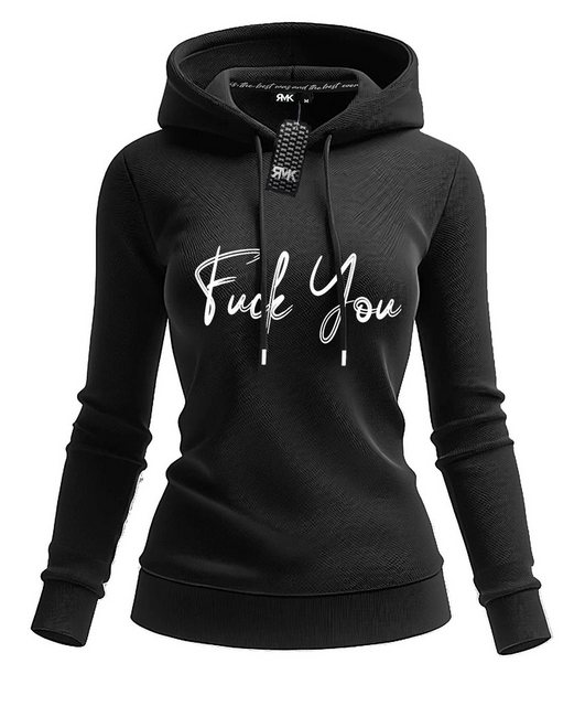 RMK Kapuzenpullover Damen Pullover Hoodie Pulli mit Kapuze "Fuck You" Aufdr günstig online kaufen