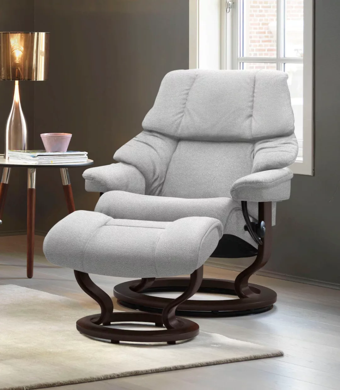 Stressless Fußhocker "Reno", mit Classic Base, Gestell Braun günstig online kaufen