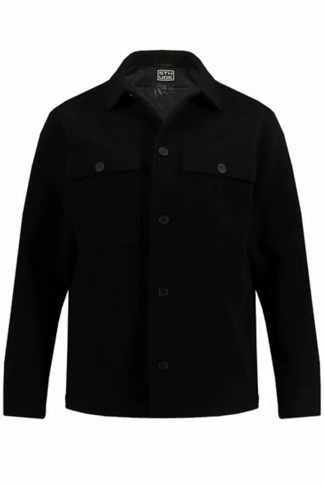 STHUGE Funktionsjacke STHUGE Wolloptik-Jacke Overshirt Langarm bis 8 XL günstig online kaufen