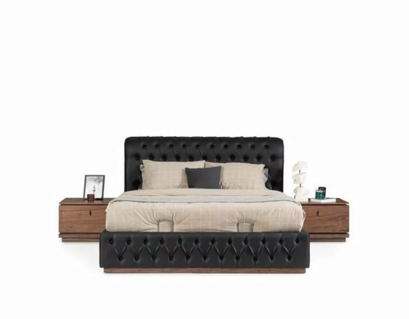 JVmoebel Bett, Schlafzimmer Bett Chesterfield Hotel Luxus Polster Doppel sc günstig online kaufen