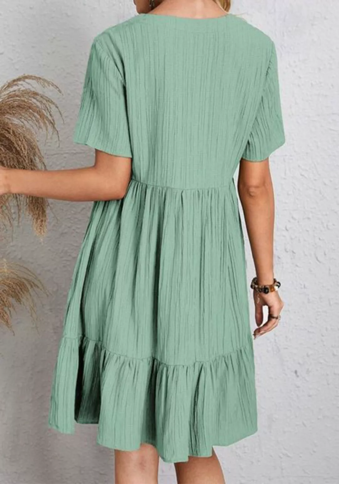 Lovolotti Sommerkleid Kleid Damen LO-KLDE-L04 Kleider Blumenkleid Dress Blu günstig online kaufen