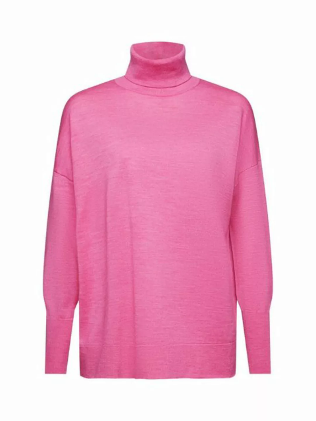 Esprit Rollkragenpullover Oversize Rollkragenpullover aus Wolle günstig online kaufen