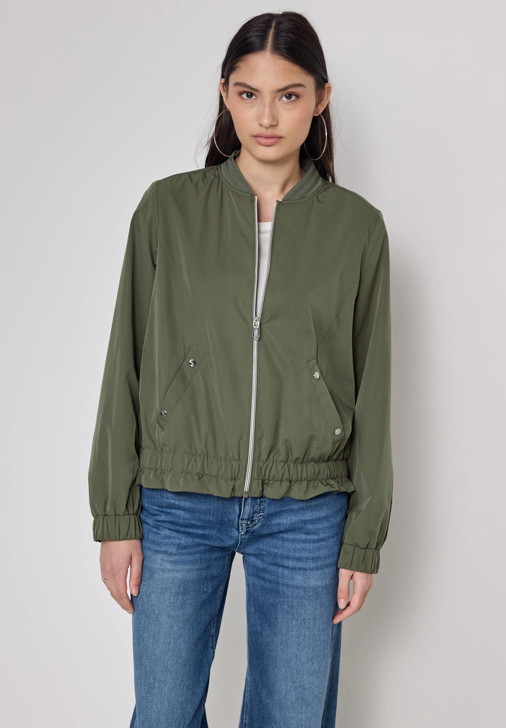 STREET ONE STUDIO Blouson, ohne Kapuze, mit Elastiksaum günstig online kaufen
