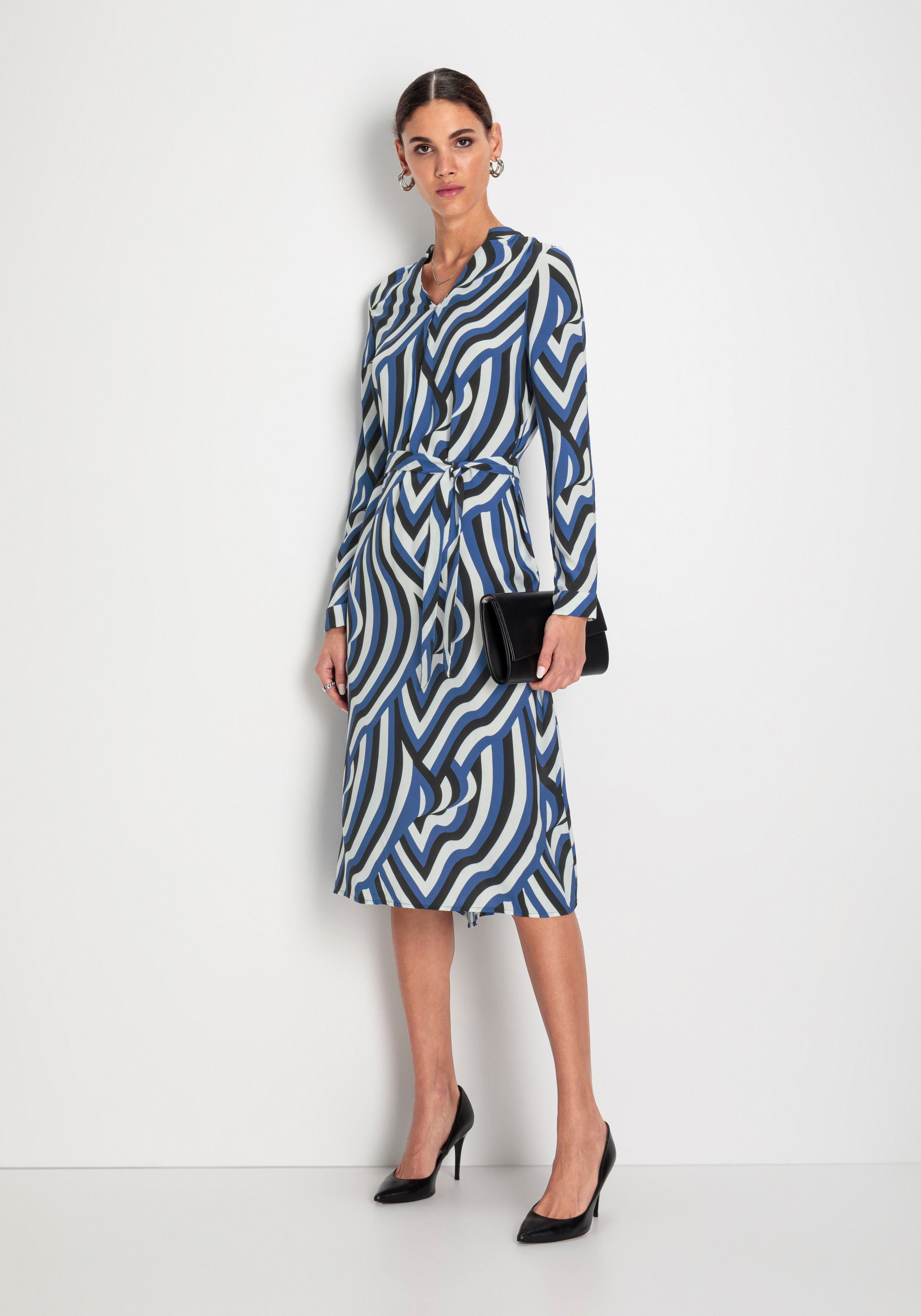 HECHTER PARIS Midikleid mit Bindegürtel günstig online kaufen