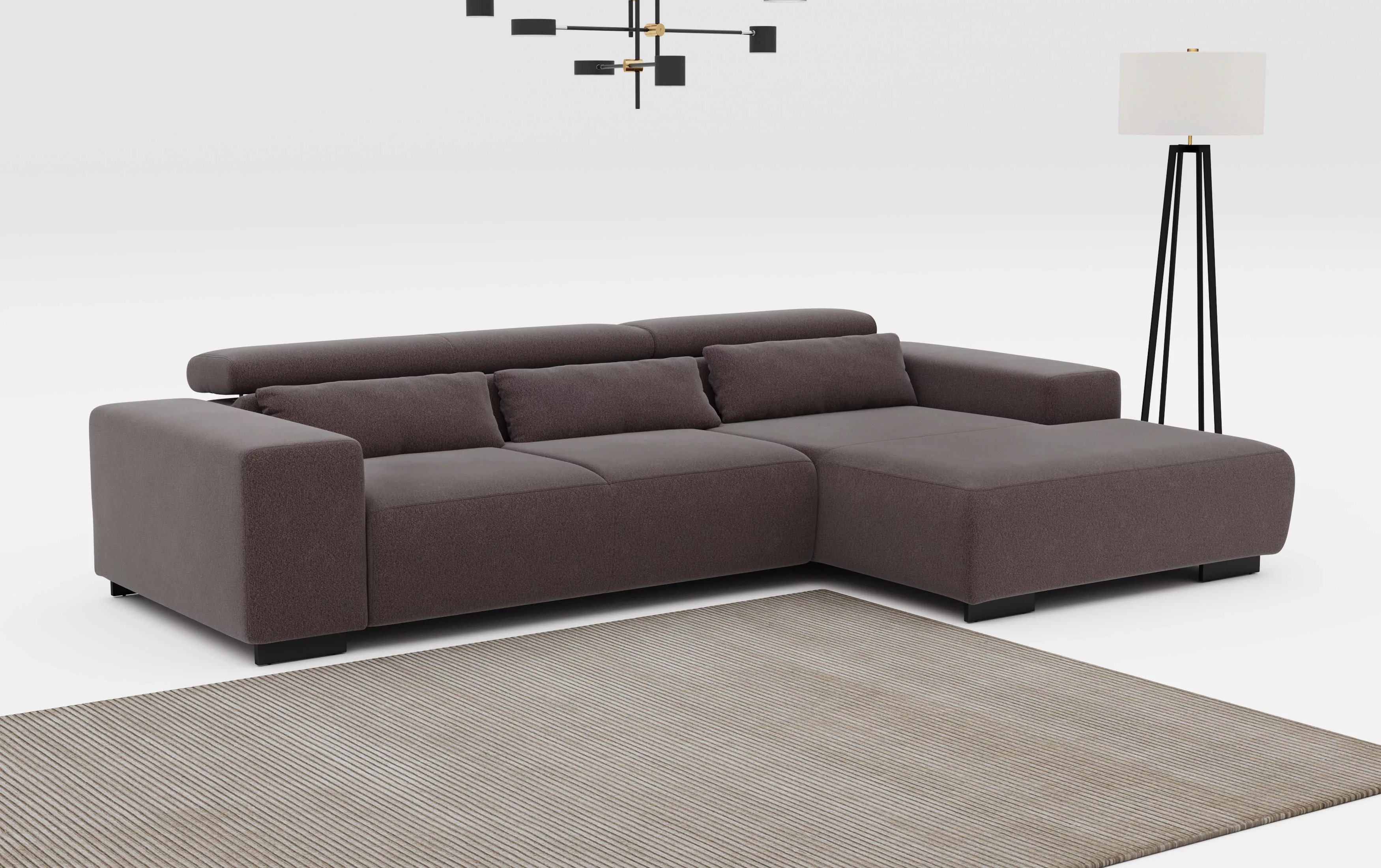 COTTA Ecksofa "Side L-Form", Mit Kopfstützenverstellung günstig online kaufen