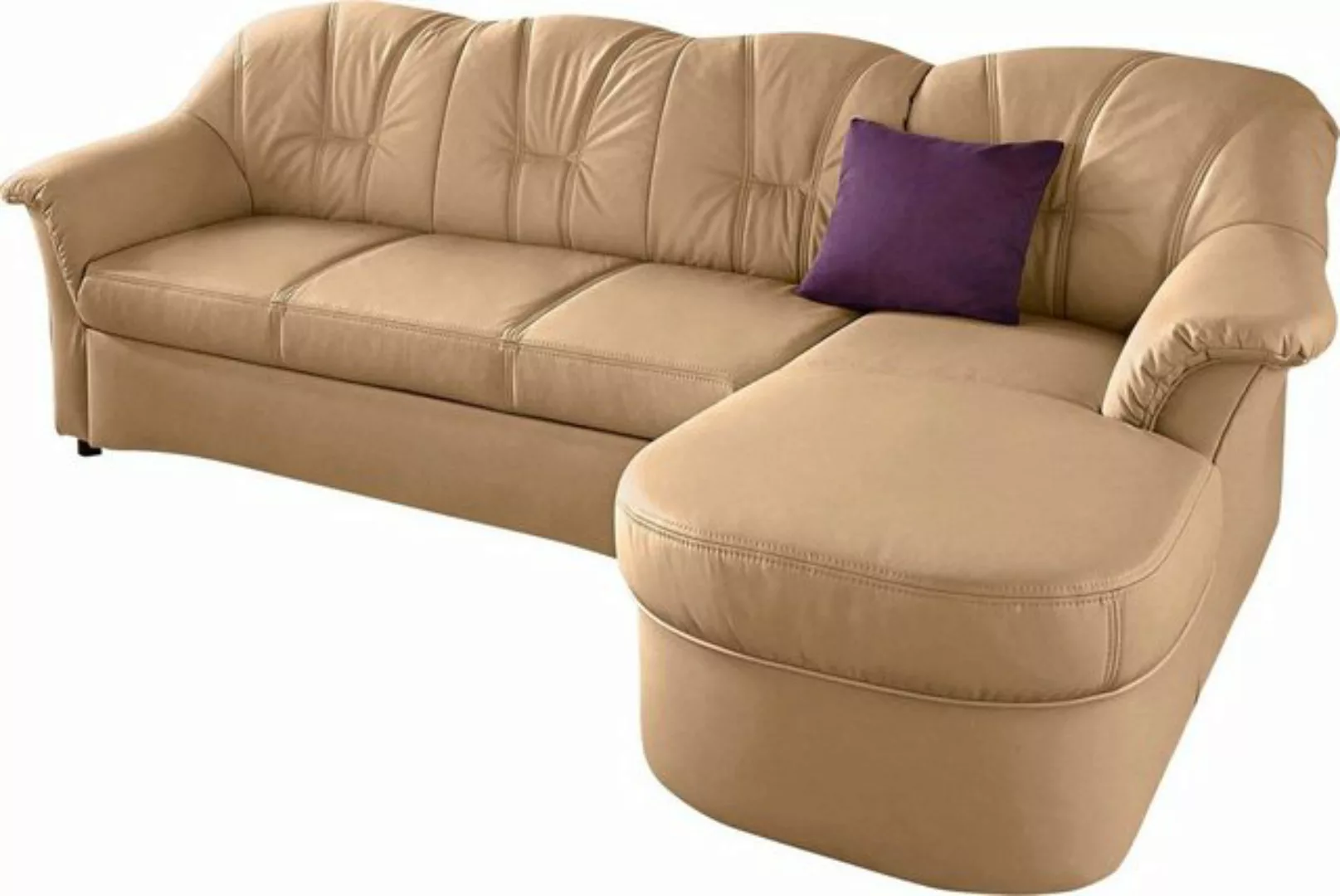 DOMO collection Ecksofa Flores Schlafsofa, B/T/H: 233/142/86 cm, L-Form, wa günstig online kaufen