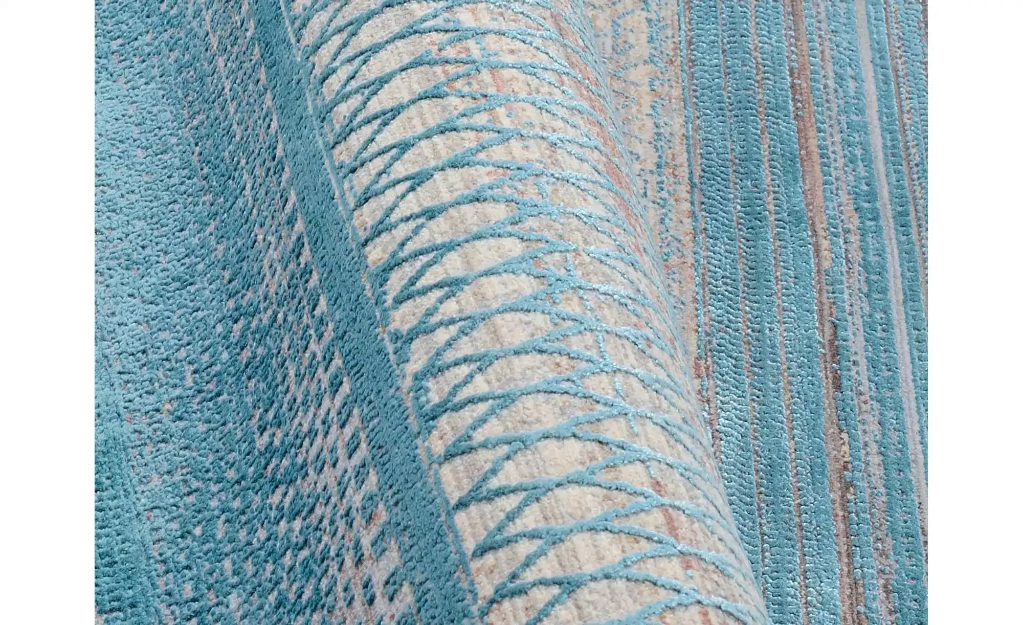 Teppich ¦ blau ¦ Synthetische Fasern ¦ Maße (cm): B: 160 H: 0,7 Teppiche > günstig online kaufen