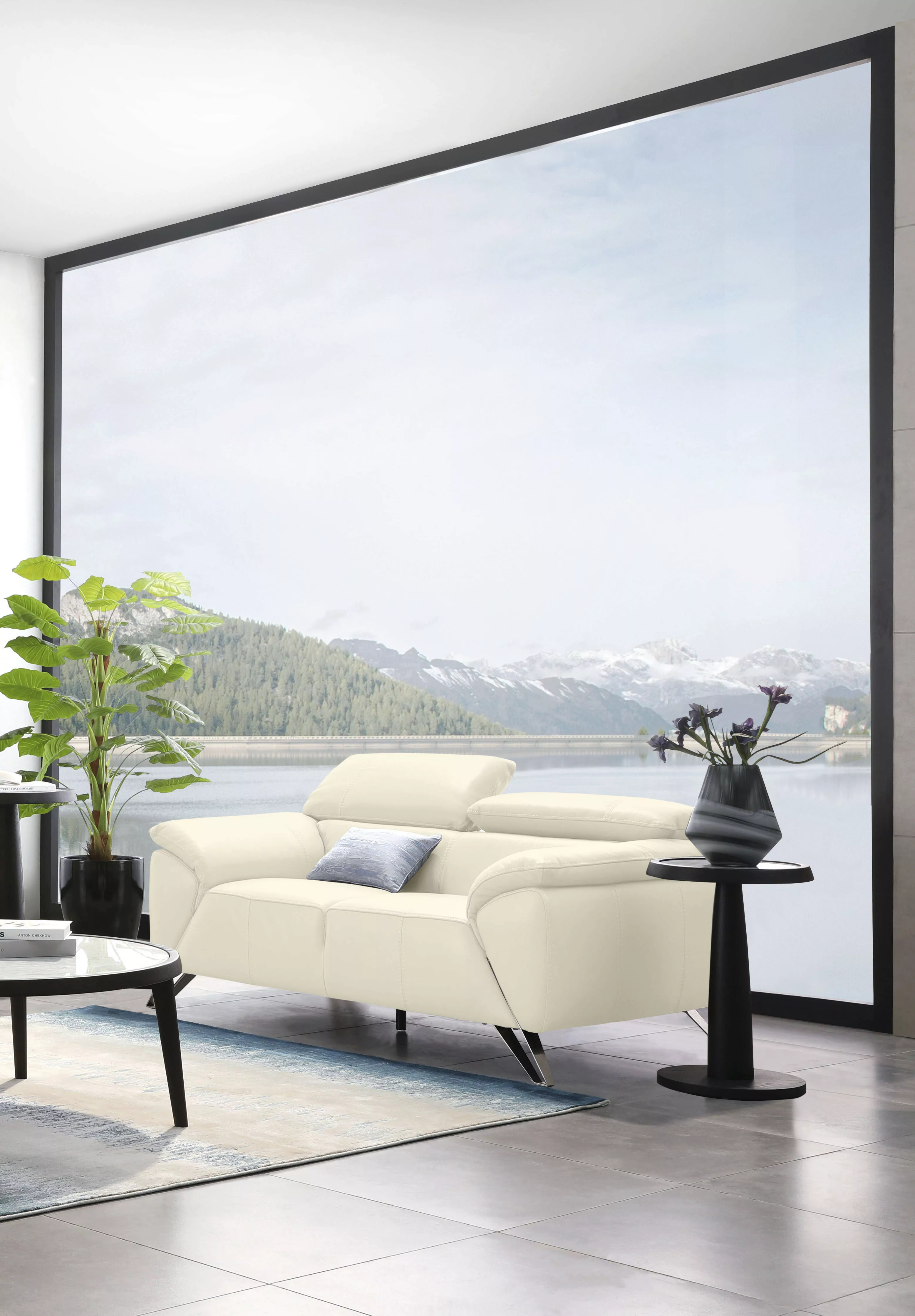 Nicoletti Home 2-Sitzer, Breite 180 cm, inklusive Kopfteilverstellung günstig online kaufen