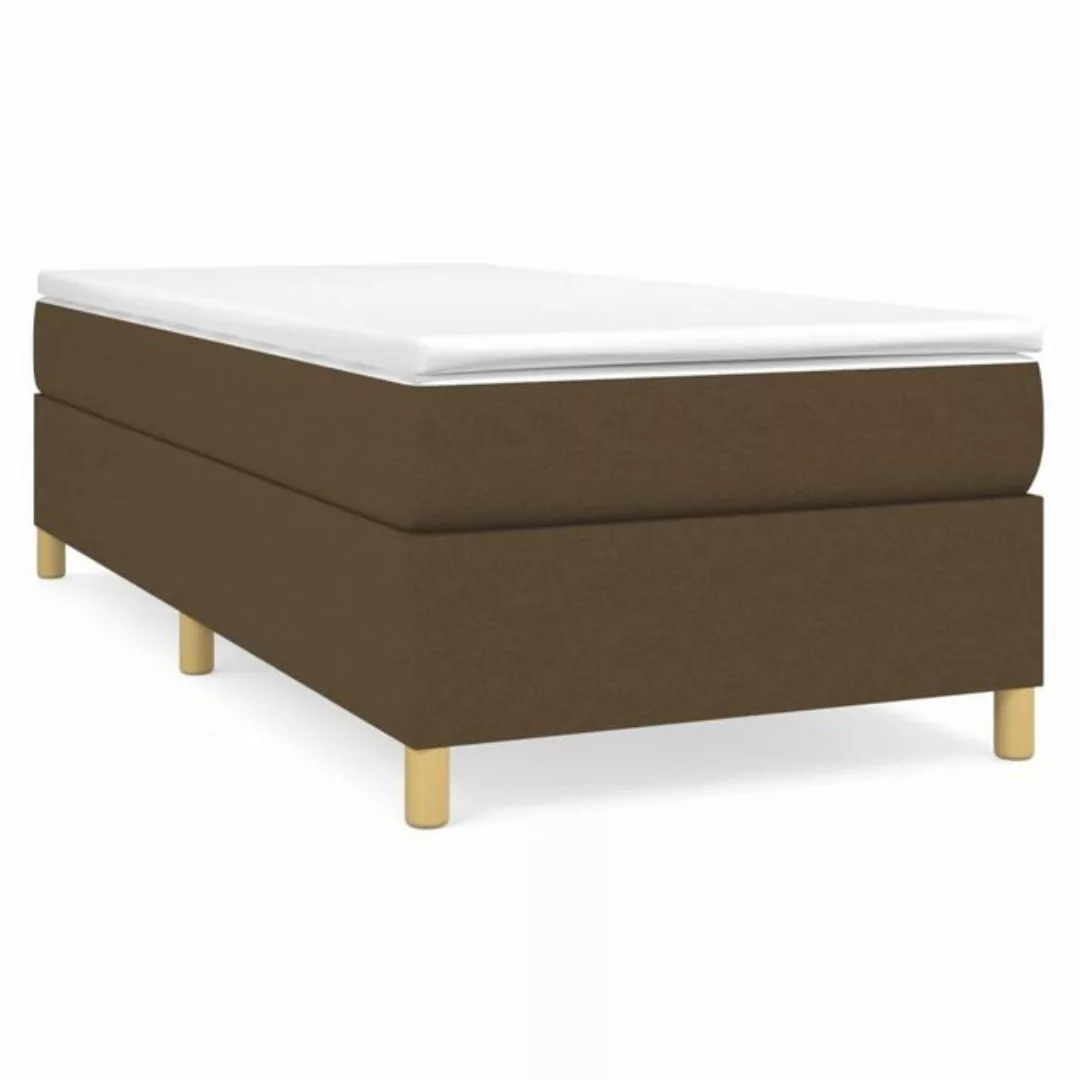 furnicato Bett Boxspringbett mit Matratze Dunkelbraun 90x200 cm Stoff (1-tl günstig online kaufen