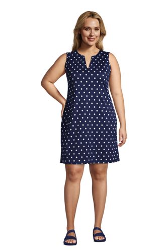 Strandkleid Print in großen Größen, Damen, Größe: 56-58 Plusgrößen, Blau, B günstig online kaufen