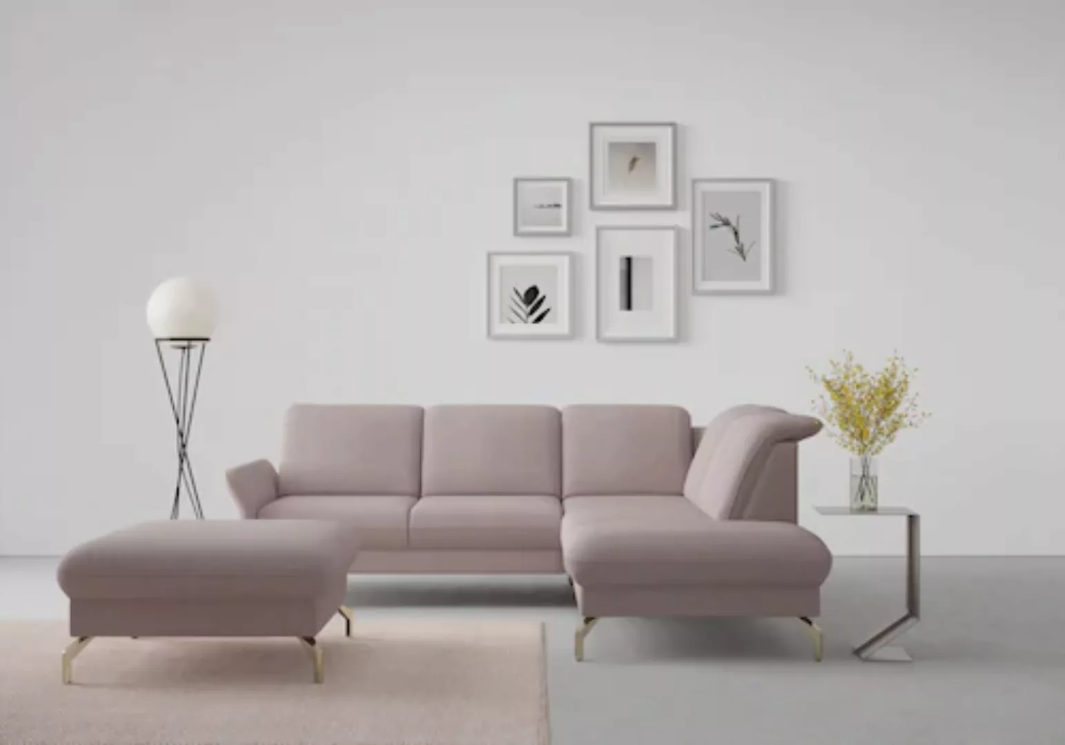 sit&more Ecksofa "Fashion L-Form", wahlweise mit Kopfteilverstellung, Vorzi günstig online kaufen