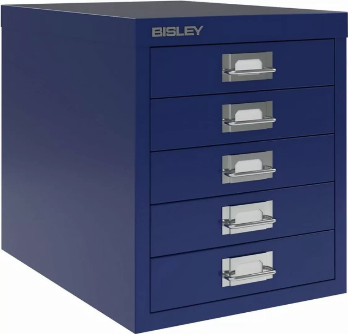 Bisley Aktenschrank Schubladenschrank Basis A4 5 Schübe oxfordblau. günstig online kaufen