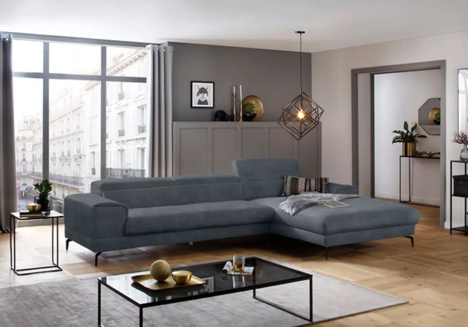 W.SCHILLIG Ecksofa "piedroo, Designsofa mit tollem Sitzkomfort, bequem, L-F günstig online kaufen