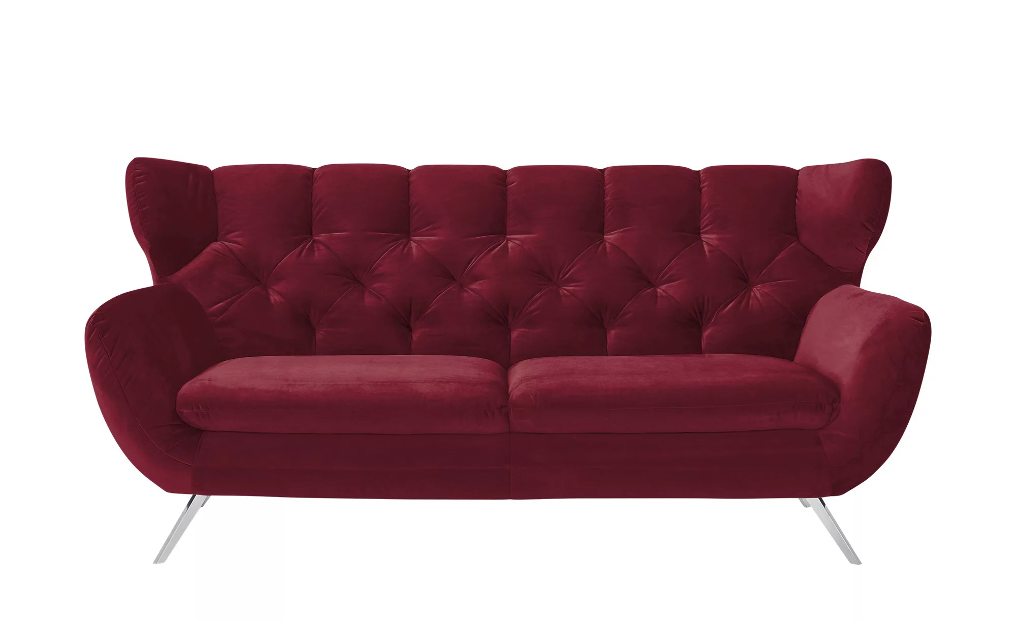 pop Sofa  Caldara ¦ rot ¦ Maße (cm): B: 200 H: 94 T: 95 Polstermöbel > Sofa günstig online kaufen