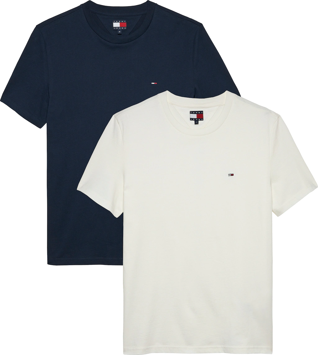 Tommy Jeans Rundhalsshirt "TJM XSLIM 2PACK JERSEY TEE EXT", (Packung, 2er-P günstig online kaufen