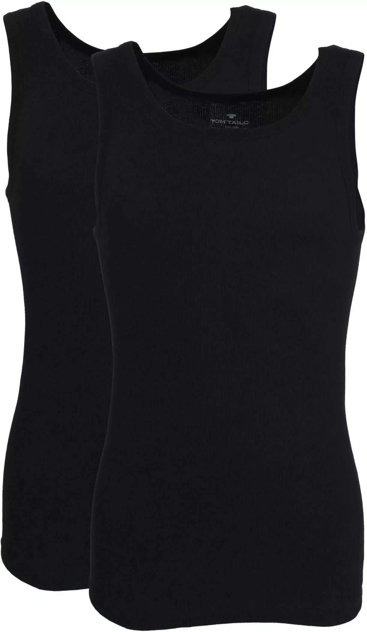 TOM TAILOR Tanktop "Montana", (2er Pack), Rundhalsausschnitt, slim fit, bas günstig online kaufen