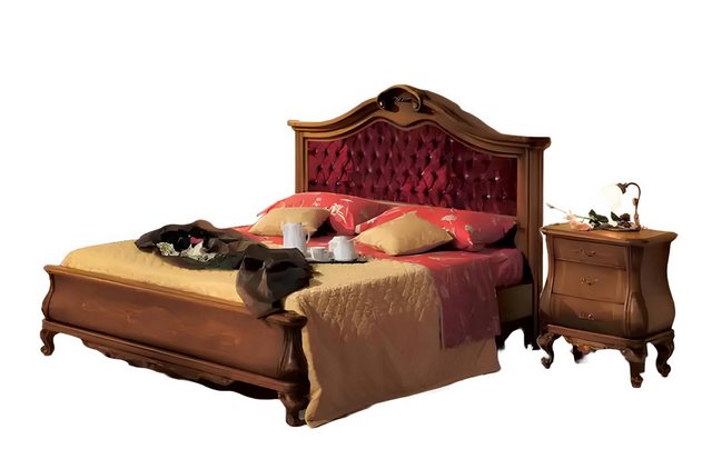 Xlmoebel Bett Klassisches 180x200 Doppelbett mit gepolstertem Chesterfield günstig online kaufen