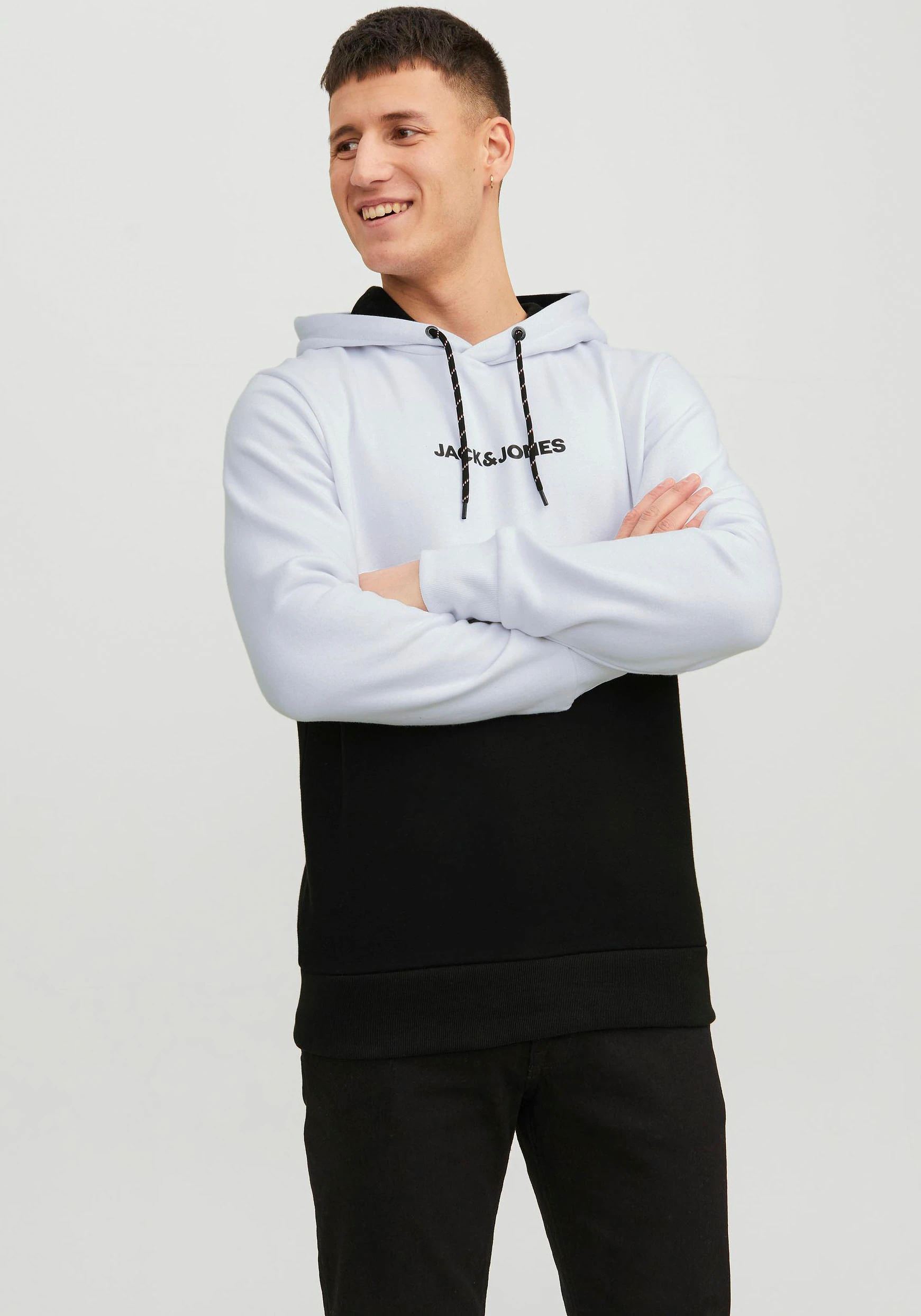 Jack & Jones Kapuzensweatshirt "JJEREID BLOCKING SWEAT HOOD NOOS" günstig online kaufen