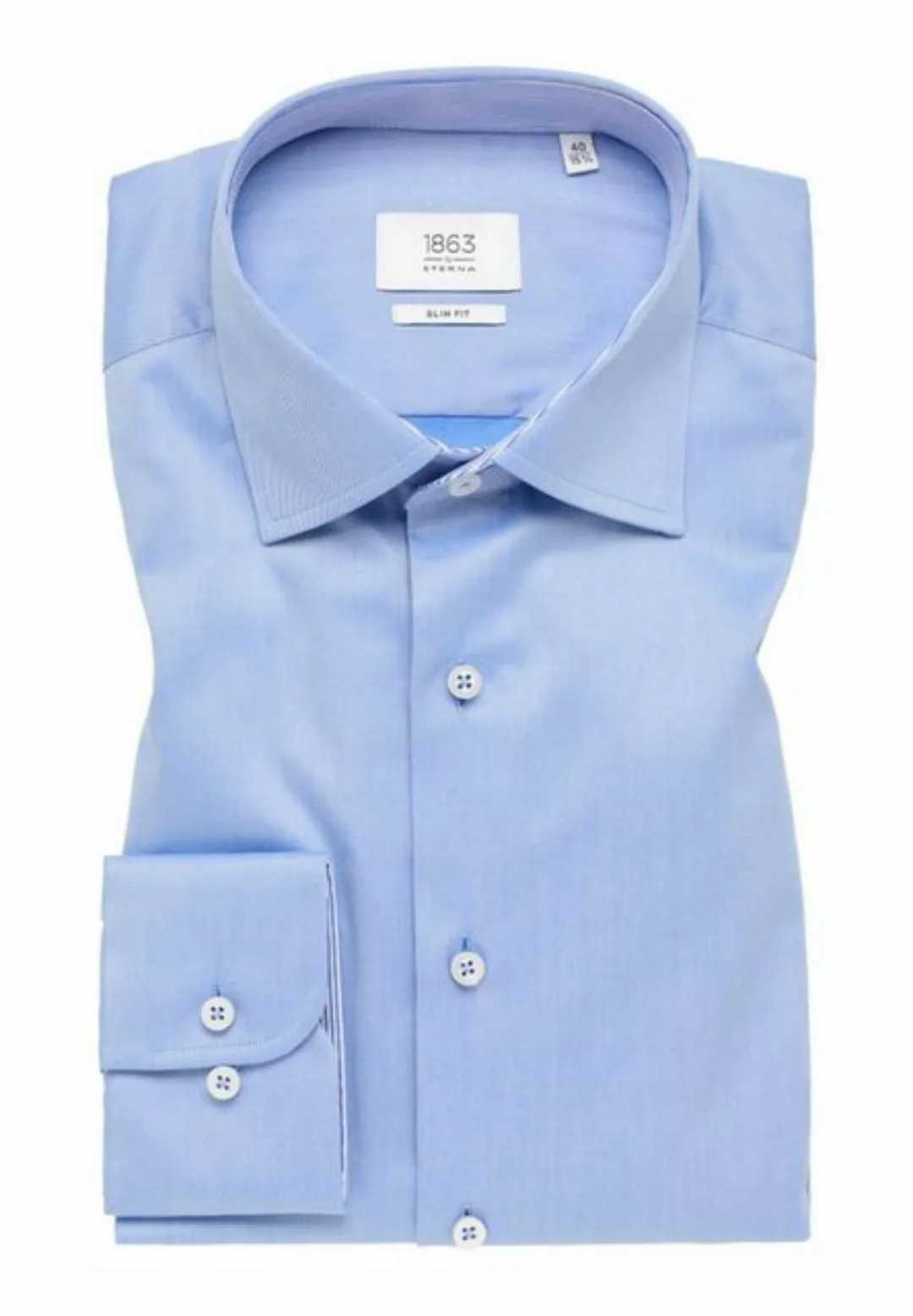 Eterna Blusenshirt Hemd 8005 F640, blau günstig online kaufen
