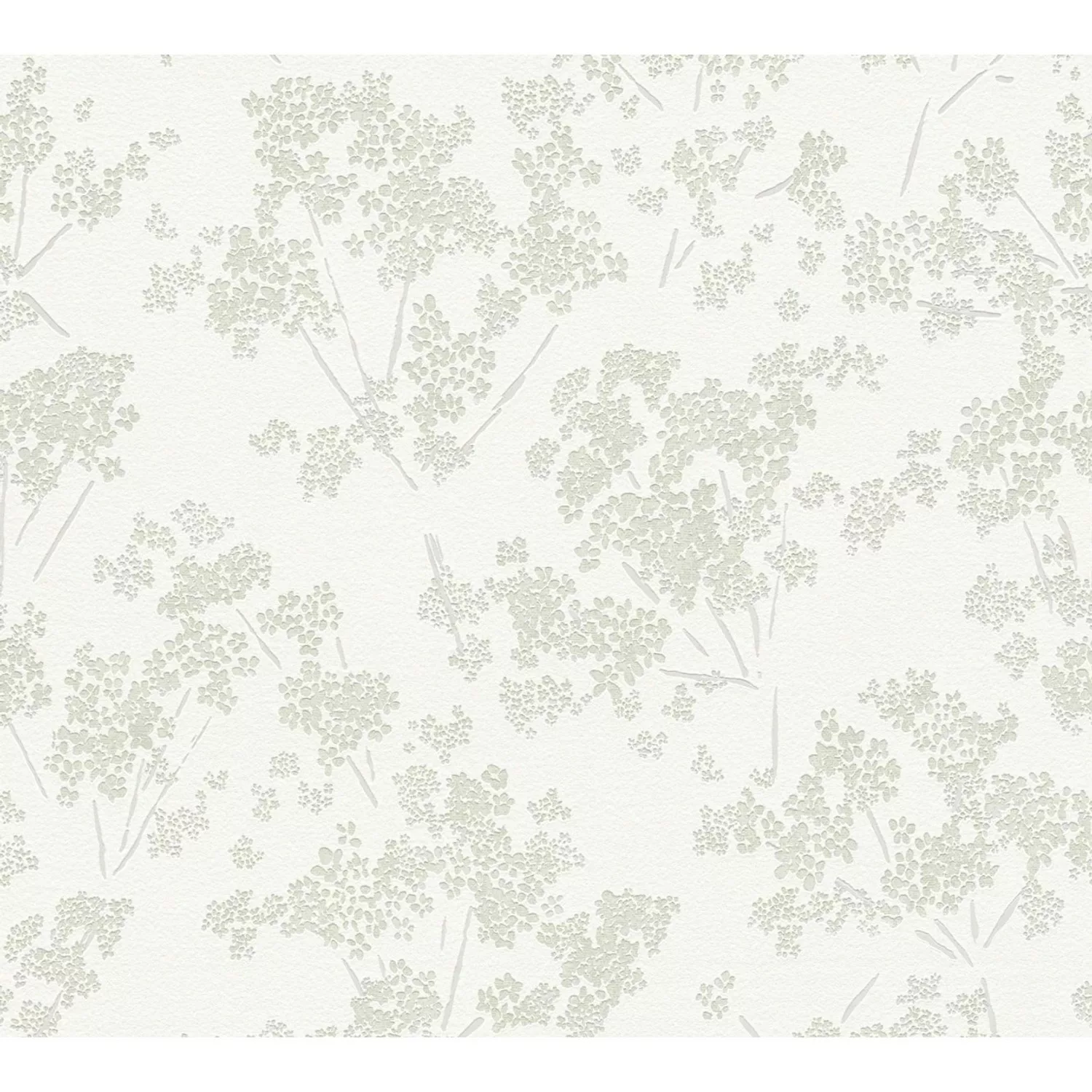 Bricoflor Japanische Kirschblüten Tapete Weiß Grün Moderne Florale Tapete H günstig online kaufen